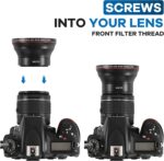 Lightdow 58MM 0.43x High-Definition Wide Angle + Macro Lens Attachment for Canon EOS Cameras - Enhance Your Photography Creativity (φ58mm) - Image 5