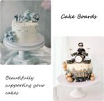 5 Pack Cake Boards 8 Inch Round Cake Drum White 1/2” Thick Cake Drums Corrugated Cardboard Cake Base for Multi-Layer Cakes Sturdy Cake Decorating Supplies - Image 9
