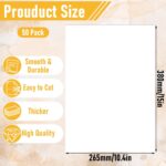 50 Pack White Poster Board Bulk, 10.4 x 15 Inches Thick White Poster Paper Heavyweight Card Paper for Projects, Art Displays, Presentations & Crafts - Premium BrightWhite Surface - Image 3