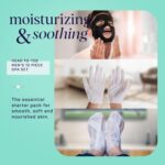 SpaLife Men's 12-Piece Spa Set: Repairing Hand Gloves for Dry Hands, Cooling Mint Foot Socks for Cracked Heels, and Moisturizing Face Mask Ultimate Men Grooming and Relaxation Gift Kit - Image 4