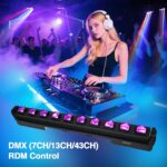 Big Dipper Moving Head Stage Light Bar, 10x15W LED Wall Washer Lights RGBW Strobe Lights with Sound Acitivated and DMX DJ Light Bar for Party Wedding Bars Live Show - Image 5