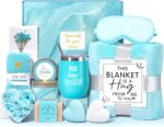 Birthday Gifts for Women, Christmas Self Care Gifts Get Well Soon Gifts Basket, Ocean Relaxing Spa Gifts Care Package w/Luxury Flannel Blanket, Unique for Mom Her Friend Sister - Image 2