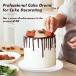 5 Pack Cake Boards 8 Inch Round Cake Drum White 1/2” Thick Cake Drums Corrugated Cardboard Cake Base for Multi-Layer Cakes Sturdy Cake Decorating Supplies - Image 8