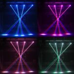 U`King LED Moving Head Light RGBW Beam Lights with DMX for Live Show DJ Disco Events Party Stage Lighting KTV Wedding Christmas and Halloween(1 PCS) - Image 4