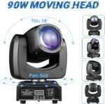 Moving Head Light 2 Pack 90W LED Beam Stage Light RGBW 4-in-1 DJ Lights Moving Head Spot Sound Activated DMX for Wedding Live Show Christmas Party - Image 4