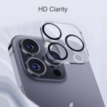 Ailun 3 Pack Camera Lens Protector for iPhone 15 Pro 6.1" & iPhone 15 Pro Max 6.7",Tempered Glass,9H Hardness,Ultra HD,Anti-Scratch,Easy to Install,Case Friendly [Does not Affect Night Shots] - Image 4