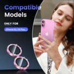 Tensea for iPhone 16 / iPhone 16 Plus Camera Lens Protector, 9H Tempered Glass Camera Cover Screen Protector, HD Clear, Metal Individual Ring for iPhone 16 6.1inch/16 Plus 6.7inch - Image 3