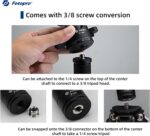 Fotopro 25" Carbon Fiber Tripod Extension Tube 3-Section Tripod Center Column Max Load 22lbs - Image 5