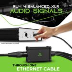 GearIT 4 Channel Snake (2ft Breakout Cable) 3Pin XLR to Ethercon RJ45 Cat5/Cat6 Ethernet Extender - 4 XLR (2 Male, 2 Female) for Live Stage, Sound, Lighting, Audio Recording Studio - Image 4