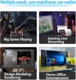 Gaming PC Ryzen5 5600GT Nvme SSD 1TB 16GB RAM WiFi 6 Prebuilt Towers Desktop Computer White - Image 4