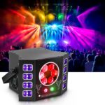 Dj Lights 100W Bee Eye UV Strobe Stage Light LED Sound Activated Rave Light, 14 CH DMX512 and Remote Control for Halloween Birthday Party Wedding Event Show KTV Bar Dance Decorations - Image 2