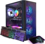 STGAubron Gaming PC Desktop Computer, Intel Core i7 up to 3.9 GHz, Radeon RX 580 8G, 16G RAM, 512G SSD, WiFi, Bluetooth 5.0, RGB Fan x6, Windows 10 Home - Image 2