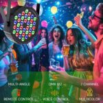 LED Par Lights with DMX Control,DJ Stage Light RGB 36 LED Uplights with Sound Activated Remote Control DJ Stage Lighting Indoor for Christmas Wedding Party Disco Club Stage Bar(2 Packs) - Image 5