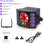 Dj Lights 100W Bee Eye UV Strobe Stage Light LED Sound Activated Rave Light, 14 CH DMX512 and Remote Control for Halloween Birthday Party Wedding Event Show KTV Bar Dance Decorations - Image 5