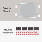 U Brands Contempo Magnetic Dry Erase Board Kit, 8.5”x11”, White Modern Frame, includes 4 Markers and Magnet - Image 6