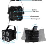 Stage Par Lights, Super Bright RGBW LED Par Can Light with Remote & DMX Control, Stage Light Sound Activated DJ Uplighting for Event Festival Party Indoor Church Stage Lighting - Image 8