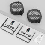 36LEDs RGB Stage Lights 2Pack - 36W Par Lights Sound Activated Remote & DMX Control by Corded Electric Uplights for Events Wedding Club Band Music Dance Show DJ Party Lighting - Image 7