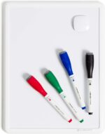 U Brands Contempo Magnetic Dry Erase Board Kit, 8.5”x11”, White Modern Frame, includes 4 Markers and Magnet - Image 2