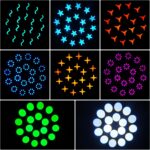 U`King 100W Moving Head DJ Lights Rotating Prism Stage Light LED Beam Lighting Spotlight with Sound Activated and DMX Control for Wedding Parties Church Live Show Disco Bar (Set of 2) - Image 5