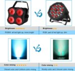 Stage Par Lights, Super Bright RGBW LED Par Can Light with Remote & DMX Control, Stage Light Sound Activated DJ Uplighting for Event Festival Party Indoor Church Stage Lighting - Image 7