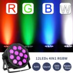 Battery LED Stage Lights 2Pack - 36W 12LED RGBW Rechargeable Par Light Sound Activated Multi Modes by Remote & DMX Control for DJ Events Wedding Party Church Music Dance Band Live Show - Image 5