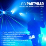DJ Lighting Packages with Carry Bag, DJ Lights with Stand (7.5Ft) Sound Activated, DMX & Remote Control, Mobile Gig Light LED Party Bar Lighting System for Band, Booth, Stage, Wedding, Events - Image 3