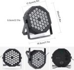 LED Par Lights with DMX Control,DJ Stage Light RGB 36 LED Uplights with Sound Activated Remote Control DJ Stage Lighting Indoor for Christmas Wedding Party Disco Club Stage Bar(2 Packs) - Image 7
