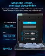 ACEMAGICIAN S3A Mini PC, Ryzen 7 5875U(up to 4.5Ghz), 16GB DDR4 512GB NVME SSD Mini Desktop Computer, Mini Computers [WiFi6/BT5.2] [4K UHD/RGB Lights/3 Adjustable Mode Light Gaming PC - Image 6