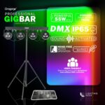 DragonX 4 Gig Bar DJ Lighting Stand – LED Stage RGB Par Lights, Lightweight Professional Strobe Light for Party, Disco Lights, Heavy Duty Tripod, Sound-Activated, Ideal for Band, Church and Concerts - Image 3