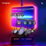 DragonX 4 Gig Bar DJ Lighting Stand – LED Stage RGB Par Lights, Lightweight Professional Strobe Light for Party, Disco Lights, Heavy Duty Tripod, Sound-Activated, Ideal for Band, Church and Concerts - Image 6