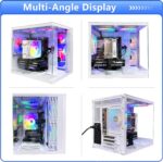 Gaming PC Ryzen5 5600GT Nvme SSD 1TB 16GB RAM WiFi 6 Prebuilt Towers Desktop Computer White - Image 5