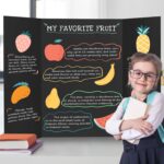 Chell 36" x 48" Large Trifold Poster Board, 2 Pack, Black Corrugated Project Boards for Science Fair, School Projects, Event Displays and Business Presentations - Image 7