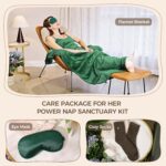 Self Care Gift Basket for Women Birthday Relaxing Spa Set Gifts with Luxury Flannel Blanket Sympathy Care Package Get Well Soon Thinking of You for Mom Wife Sister Best Friend Grandma - Image 5