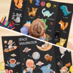 Chell 36" x 48" Large Trifold Poster Board, 2 Pack, Black Corrugated Project Boards for Science Fair, School Projects, Event Displays and Business Presentations - Image 6