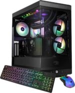 iBUYPOWER Y40 PRO Black Gaming PC Desktop Computer Intel Core i7 14700KF CPU, NVIDIA GeForce RTX 5070 12GB GPU, 32GB DDR5 RGB 5200MHz RAM, 1TB NVMe SSD, Windows 11 Home, Keyboard, Mouse - Y40BI7N5702 - Image 2