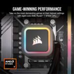 Corsair Vengeance a7400 Series Gaming PC – Liquid Cooled AMD Ryzen 7 9700X CPU – NVIDIA GeForce RTX 4070 Super GPU – 32GB Vengeance RGB DDR5 Memory – 1TB M.2 SSD – Black - Image 4