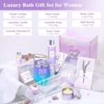 Gifts for Women Spa Gifts Baskets for Women Birthday Gifts Lavender Bath and Body Sets Mothers Day Gifts Relaxing Self Care Get Well Gift for Mom Her Girlfriends Sister Teacher Friends Coworkers - Image 6