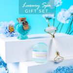 Birthday Gifts For Women, Self Care Gifts For Women - Jade Roller, 10 in 1 Spa Basket Care Package, Get Well Soon Gifts w/ Plush Blanket, Relaxing Spa Gift Basket, Birthday Gift Basket For Mom Wife - Image 4