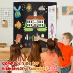 8 PCS Trifold Poster Board- Large 40" x 28" Tri Fold Display Board Hard & Thick Black Presentation Cardboard for Science Fair, School Projects, Business Supply - Image 3