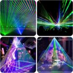 Neoglint DJ Laser Party Lights 3D Animation Show RGB Stage Lighting with Remote Control DMX 512 Music Sound Activated Projector Lights for DJ Night Club Disco Birthday Party Wedding Live Show - Image 7