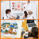 4 Pcs Trifold Poster Board, White Presentation Board Comes with Cardstock & Sticky Dots, Corrugated Display Board for School exhibitions, Business Presentations, 26 x 17 in - Image 8