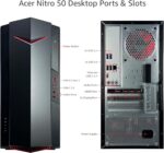 acer Nitro 50 N50 Gaming Desktop Computer - 12th Gen Intel Core i7-12700 12-Core up to 4.90 GHz CPU, 32GB RAM, 2TB NVMe SSD + 4TB HDD, GeForce RTX 3050 8GB GDDR6, Intel Wi-Fi 6, Windows 11 Pro - Image 7