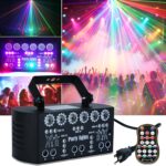 Wuzstar 27-Eye Party DJ Light with Remote, LED Strobe Effects, DMX Control & Sound Activity - Disco Stage Lighting for Clubs, Weddings, DJ Shows, Xmas, Halloween - Image 2