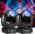 Moving Head Light 2 Pack 90W LED Beam Stage Light RGBW 4-in-1 DJ Lights Moving Head Spot Sound Activated DMX for Wedding Live Show Christmas Party - Image 2