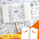 4 Pcs Trifold Poster Board, White Presentation Board Comes with Cardstock & Sticky Dots, Corrugated Display Board for School exhibitions, Business Presentations, 26 x 17 in - Image 6