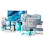 Birthday Gifts For Women, Self Care Gifts For Women - Jade Roller, 10 in 1 Spa Basket Care Package, Get Well Soon Gifts w/ Plush Blanket, Relaxing Spa Gift Basket, Birthday Gift Basket For Mom Wife - Image 2