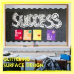 60 Feet Bulletin Board Borders, 45 Sheets Silvery Glittering Scalloped Border Trim, Walls, Desks, Windows, Doors, Chalkboards, Whiteboards Decors for School, Classroom, Home & Offices - Image 4