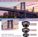 MIAO LAB 2-in-1 Phone Camera Lens Kit, 12.5X Macro + 0.45X Wide Angle (140°) Cell Phone Clip-on Lens for iPhone/Android, Includes Travel Bag - Image 3