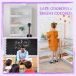 60 Feet Bulletin Board Borders, 45 Sheets Silvery Glittering Scalloped Border Trim, Walls, Desks, Windows, Doors, Chalkboards, Whiteboards Decors for School, Classroom, Home & Offices - Image 6