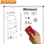 VIZ-PRO Whiteboard Easel, 36 x 24 Inches, Portable Dry Erase Board Height Adjustable With Flipchart Pad - Image 6